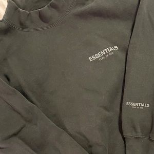 Fear of God Essentials black size M mock hoodie